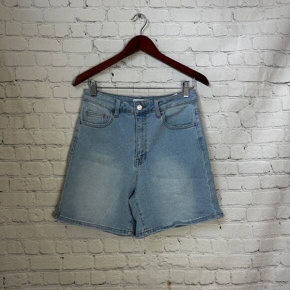 Vervet Stylish Light Blue Denim Women's Shorts Large - Picture 2 of 9